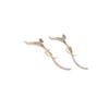 14K Gold-Filled Color-Preserve Zircon Butterfly Tassel Pendant Earrings for DIY Jewelry