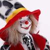 Keramik Clown Figur Puppe Zirkus Unterhalter Skulptur Statue Mit Buntem Kostüm Für Zuhause Büro Regal Ausstellen