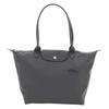Le Pliage Geprägtes Logo Print Nylon Tragetasche Schultertasche Damen Taschen Grau L1899919P661