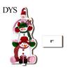 Christmas Party Favors 2D Wooden Tabletop Ornaments, Xmas Tree Santa Unique Holiday Ornaments Snowman Sign with Stand, Decorations Double Sided