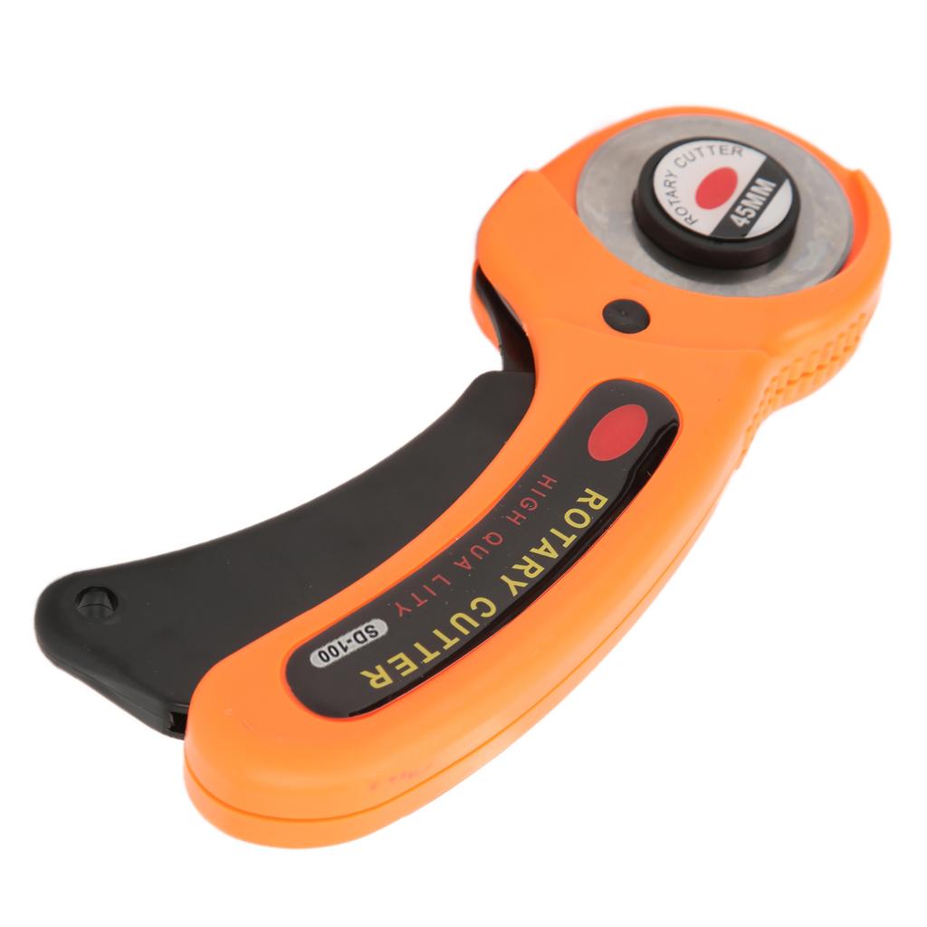 Fabric Cutter Manual Cloth Cutting Round Hob with Replacement Blades for Sewing Leather5 Blades