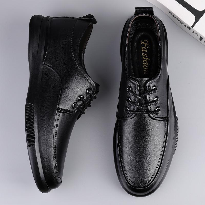 High Quality Oxfords Men 'S Shoes Casual Footwear Fashion Genuine Leather Lace Up Office Shoes Man Comfortable Formal Dress Shoes