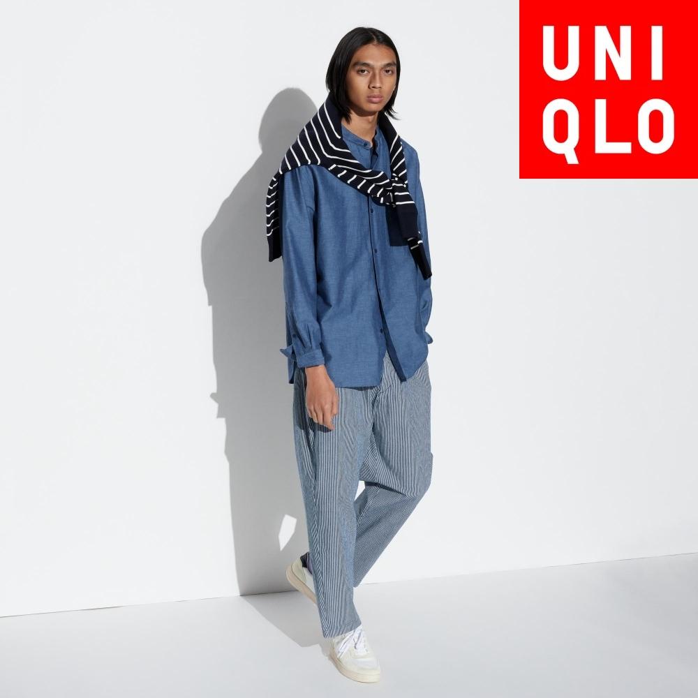 

Uniqlo Japan Хлопковые свободные брюки до щиколотки 01 OFF WHITE/XL