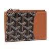 Bourbon Y Monogram Canvas And Calfskin Zip Wallet Unisex Wallet Brown Black BOURBOPMLTY-01CL03P