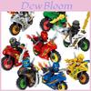 Conjunto de Motocicleta de Personagem Ninja 8 Peças Blocos de Construção Criativos para o Cérebro