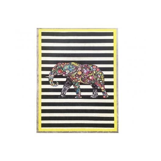 Tapis - MANI TEXTILE - Ganesh Jaune - 120x180 cm - Synthétique - Moderne