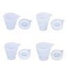 Measuring Cup Resin Molds DIY Container Candle Gypsum Epoxy Resin Casting Tool Folding Mixing Cup Silicone Mould Decor