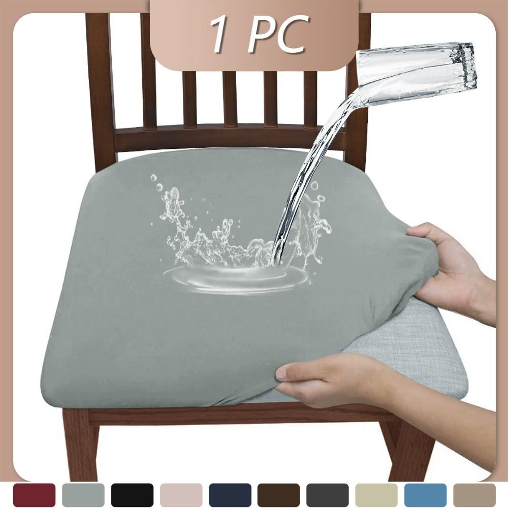 

Anti-slip Dining Chair Cover Elastic Chair Cushion Cover for Home&Hotel Decoration світло-сірого кольору