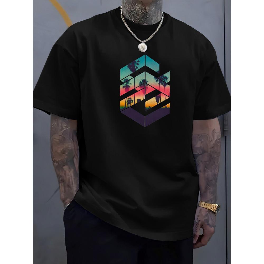 

Летняя новая модная тенденция мужская повседневная футболка с принтом английских букв S