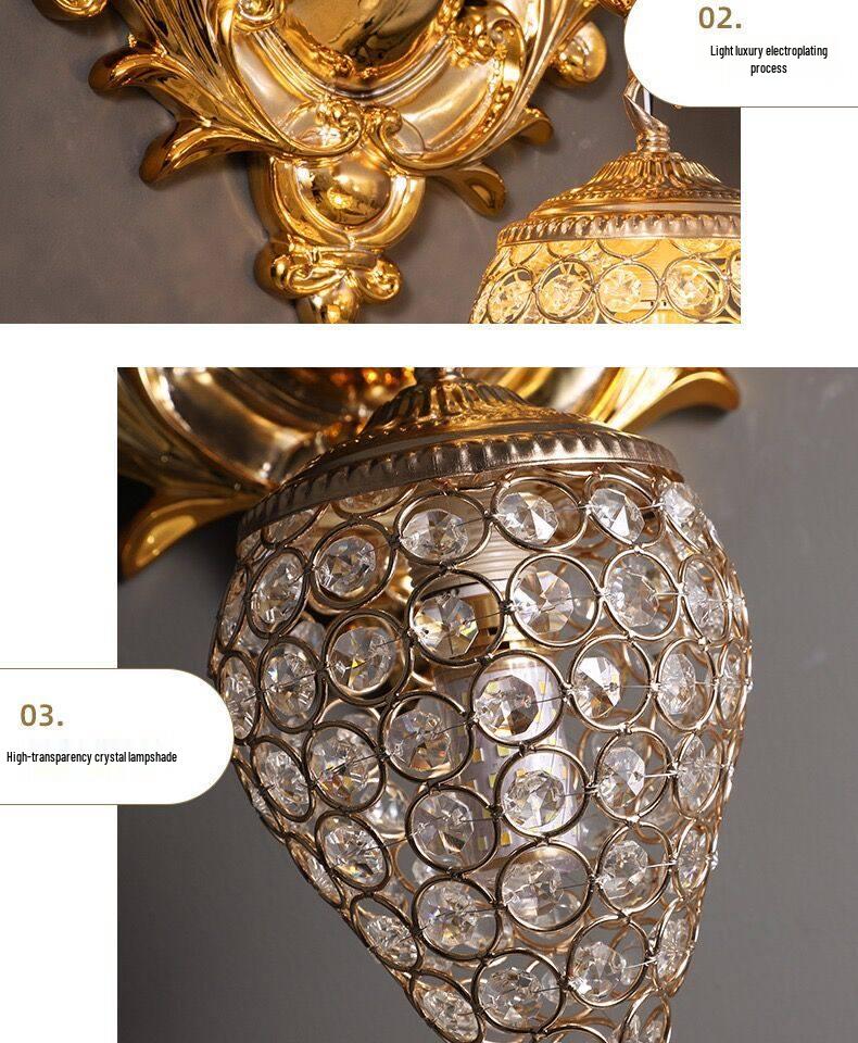 Electroplated Horse Head Luxury Wall Lamp for Living Room or Corridor