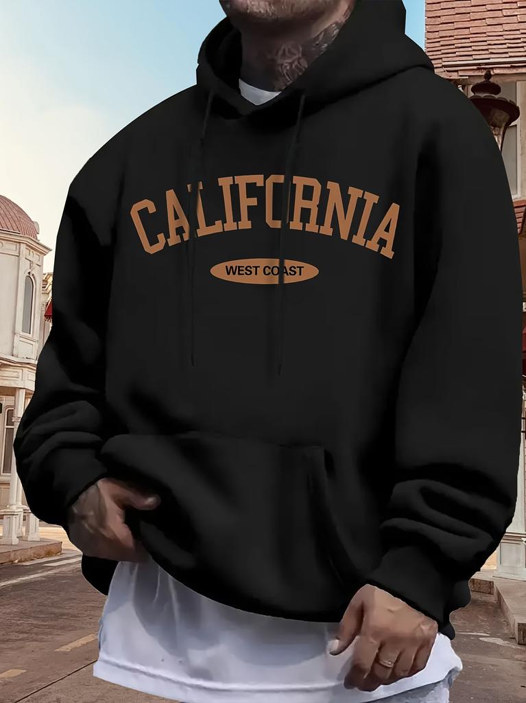 Casual Print Fleece Hoodie Sweatshirt Is Suitable for Autumn And Winter.