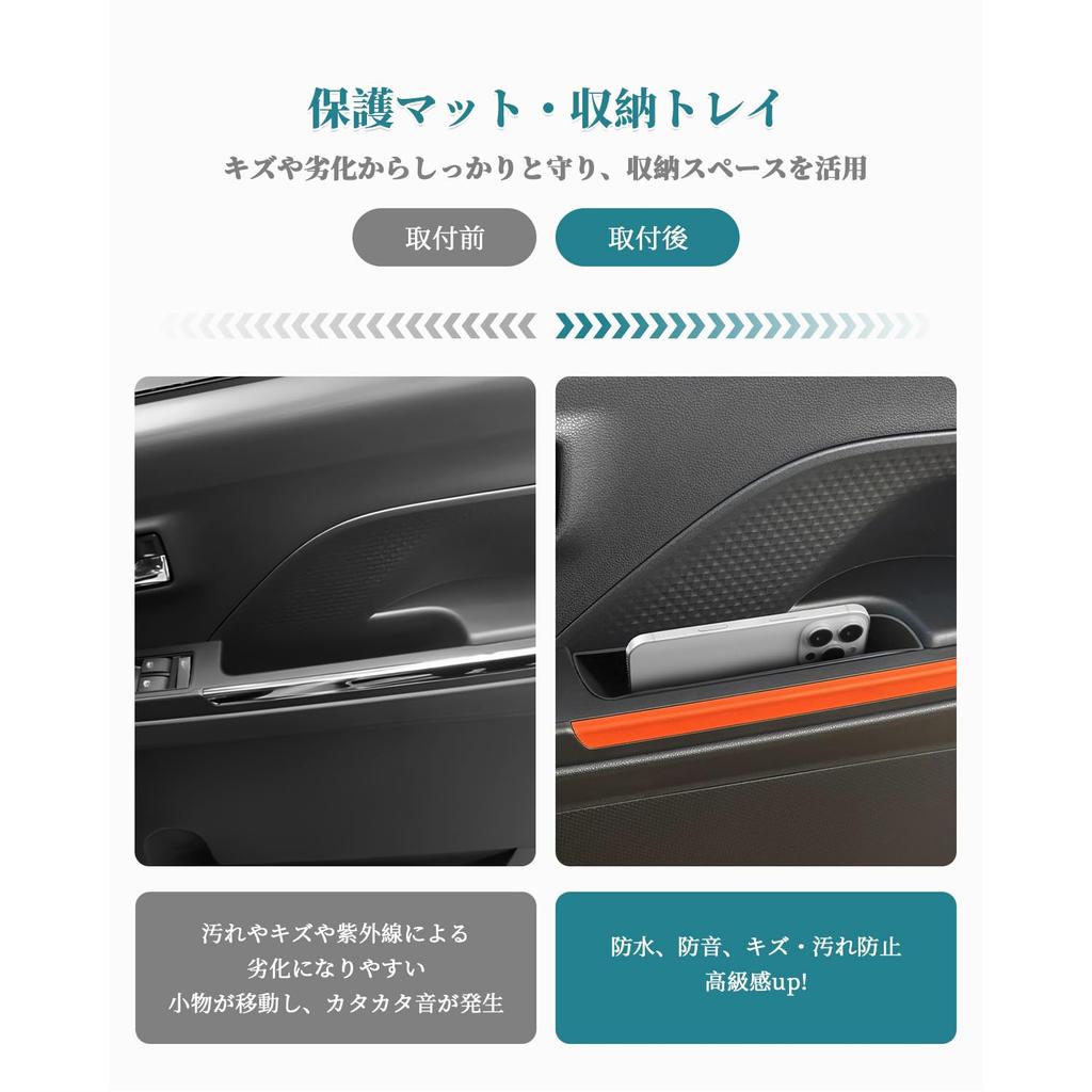 HUAHAO Door Handle Box for Daihatsu Tanto Tanto Tanto Door Box Trash Tanto Custom Tanto Custom Car Storage Interior Parts Tanto, Custom, Funcross,