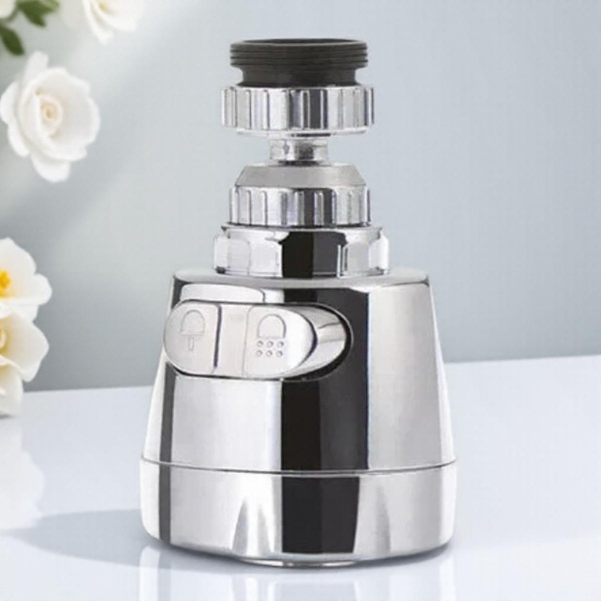 Universal 360 Degree Rotating Faucet Filter Tip Water Bubbler Anti-Splash Economizer Kitchen Tap Accessories