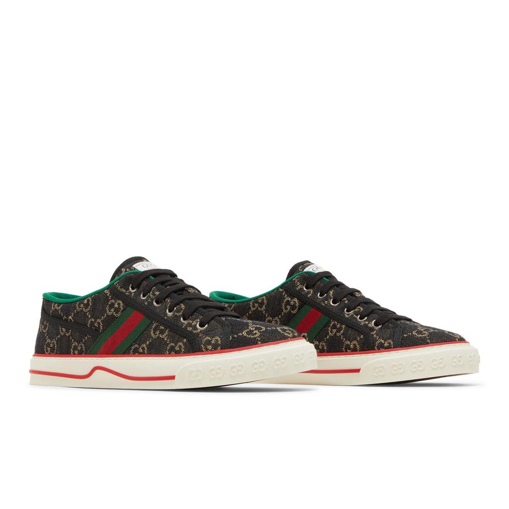 Gucci Tennis 1977 'Black Ivory' (Unisex) Black / Ivory Canvas Shoes 606111 UN320 1291