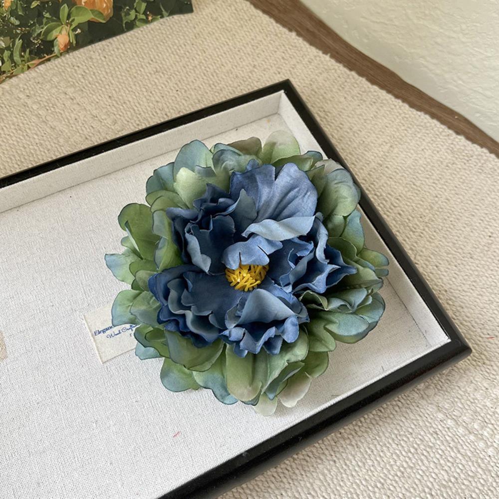 

Имитация цветка заколка для волос 14 см заколки для волос для девочки модная брошь булавка свадебный головной убор синий