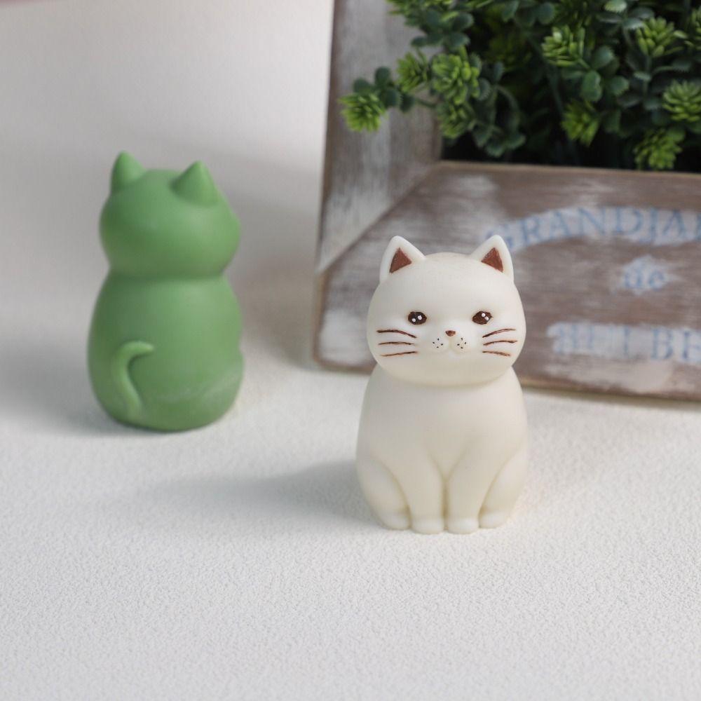 Sitting Cat Cat Silicone Mold Cute Soap Mould Fragrance Candle Candle Mold Candle Making