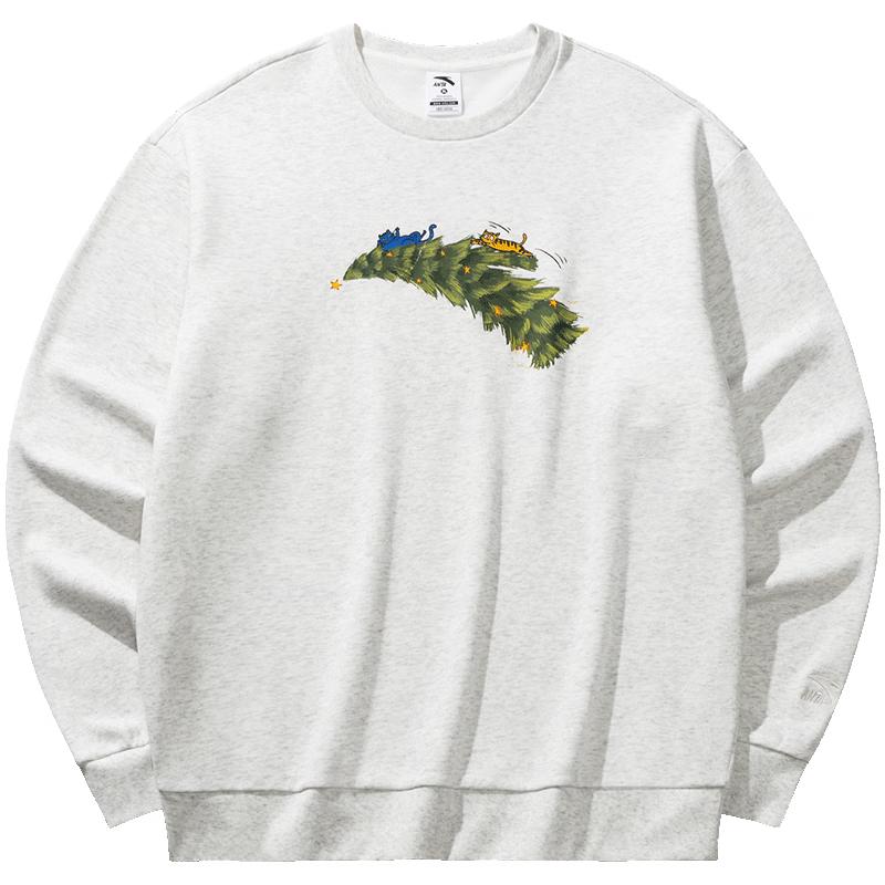 Anta Unisex Christmas Fun Fleece Crewneck Sweatshirt