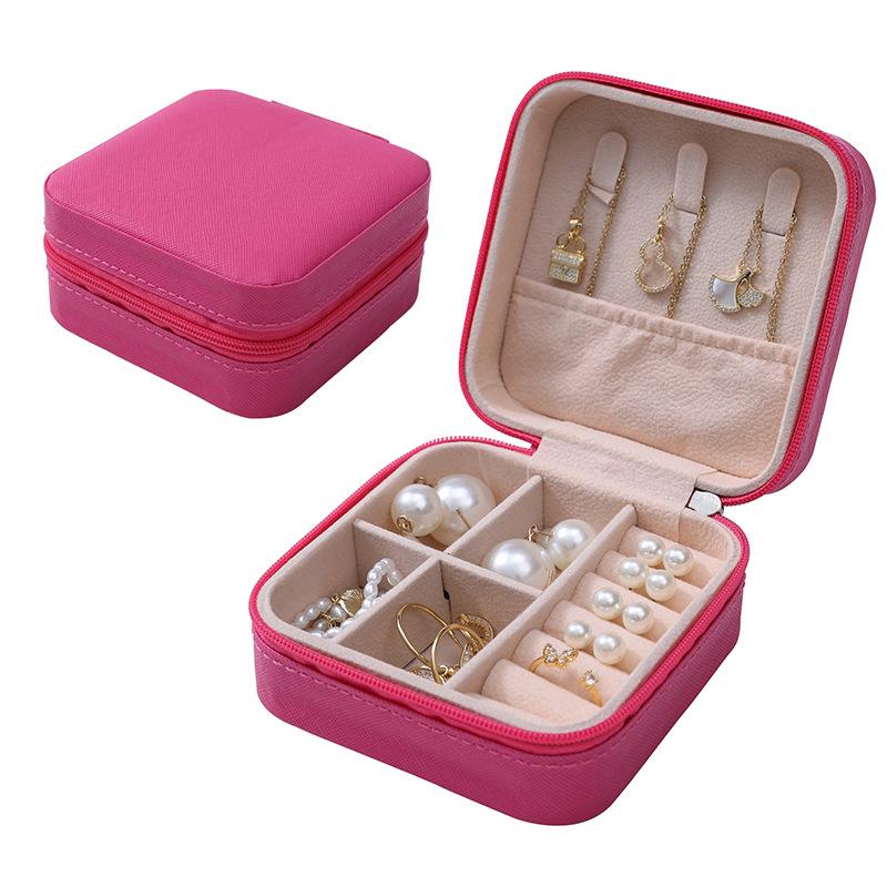 Button Storage Zipper Jewelers Organizer Container Box Jewelry Organizer Display Travel Jewelry Case Boxes Portable Jewelry Box