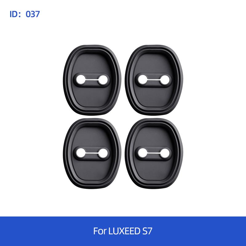 4pcs/set Car Door Lock Cover Case Protection for Chery LUXEED S7 2024  Silicone Car Door Lock Protective Cover For LUXEED S7