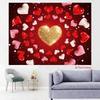 2D Romantic Love Heart Photography Background