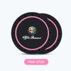 Car Stickers For Alfa Romeo 2Pcs Car Silicone Coaster Anti-Slip Water Cup Drink Mat For Alfa Romeo Giulia Stelvio Giulietta 156