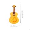 Whimsical Yellow Guitar Headpiece Hat Soft Short Charming Headwear
