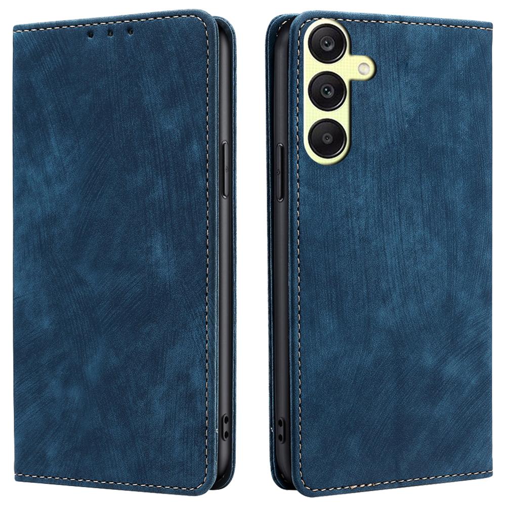 For Samsung Galaxy A25 5G (Global) (161.0 X 76.5 X 8.3mm) Case RFID Blocking PU Leather+TPU Wallet Phone Cover