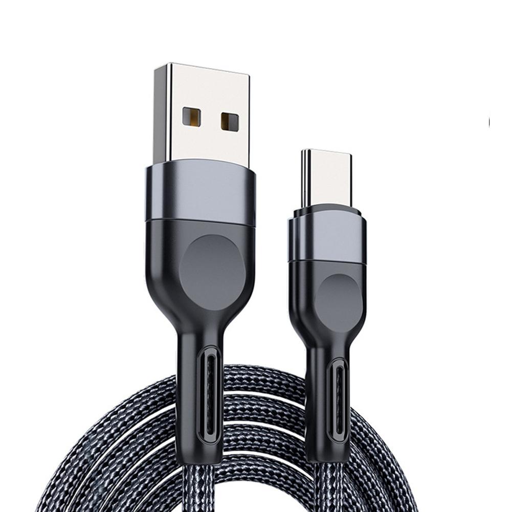 Non-slip Data Cable Type-c Fast Charging Cable Extension Charger Data Cord Compatible For Android Ios Huawei