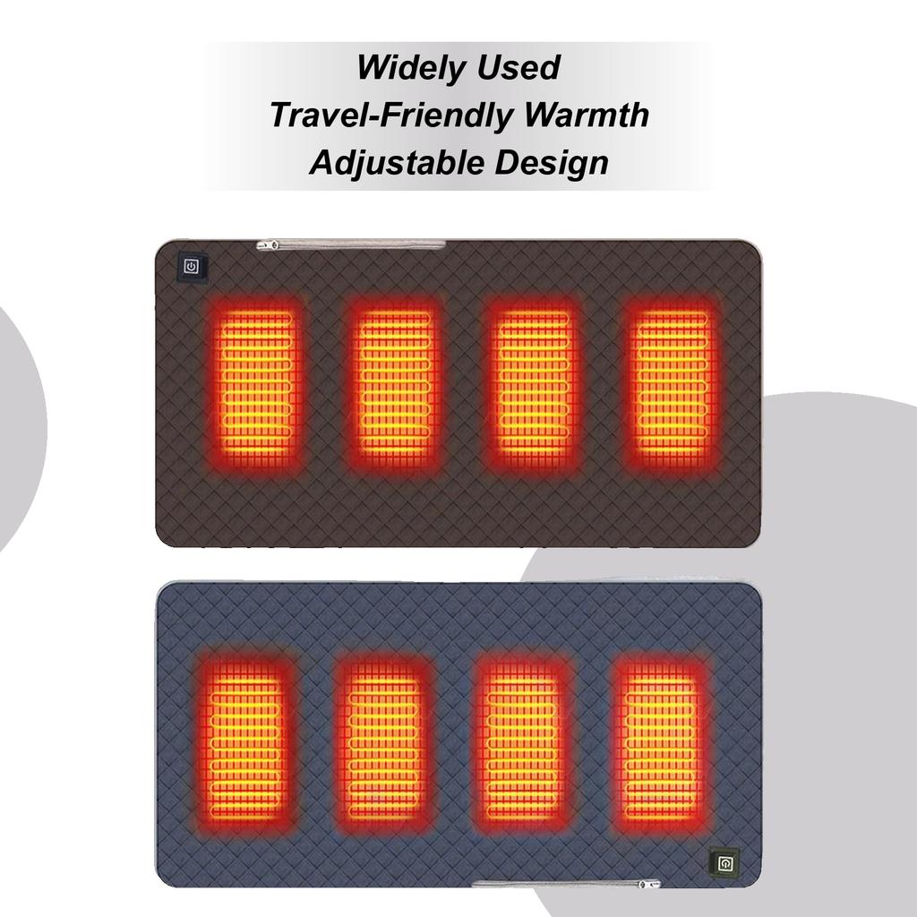 3-speed Heating Chair Heating Pad USB Powered Cordless Portable Camping Seat Warmer Heating Pad For Home Office Outdoor