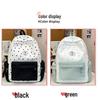 Star Polka Dot Colorblock Backpack - Versatile, Large Capacity Schoolbag for Students