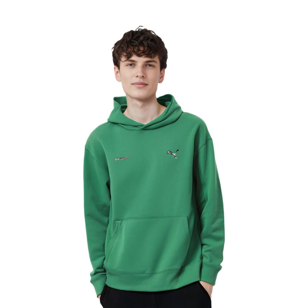 Puma X Kiyoshi Yamamoto Collaboration SS24 Dragon Graphic Print Hoodie Men Hoodies Green 626534-17