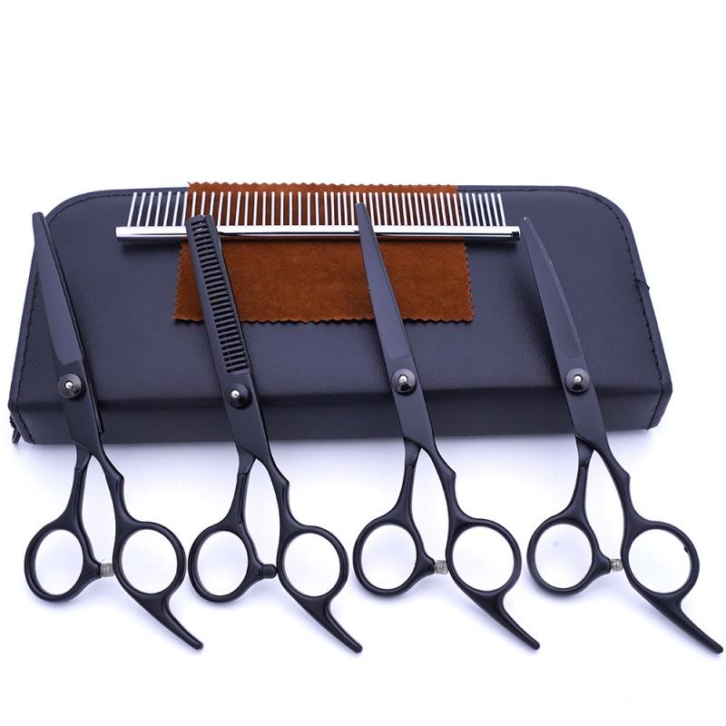 Teddy Dog 6-Inch Stainless Steel Grooming Scissors Set