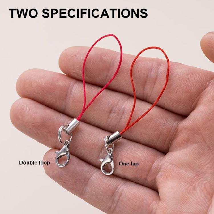 100Pcs Unique Handmade Keychains Pendant Elegant Lobster Clasps Phone Strap for DIY Keychain Pendant Accessories