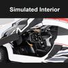 1:22 Scale P1 GTR Z4 Toy Car Model Metal Diecast Sound Light Pull Back Shock Absorption Miniature Supercar Models Kid Gifts