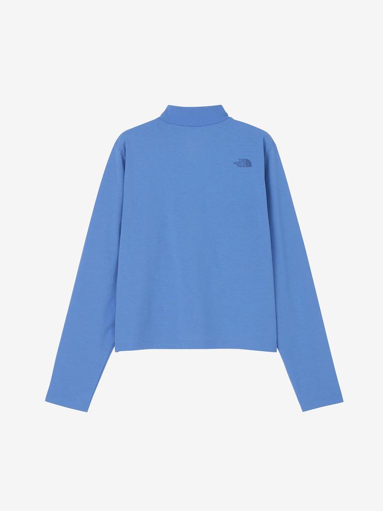 North Cropped Indigo Size M [The Face] Long-Sleeve Tee, Wonder,