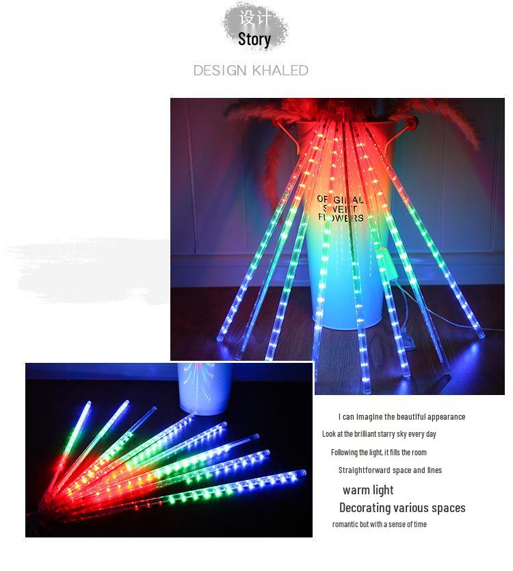 Superhelle wasserdichte LED Sternschnuppen Lichterkette für Innen- und Außendekoration