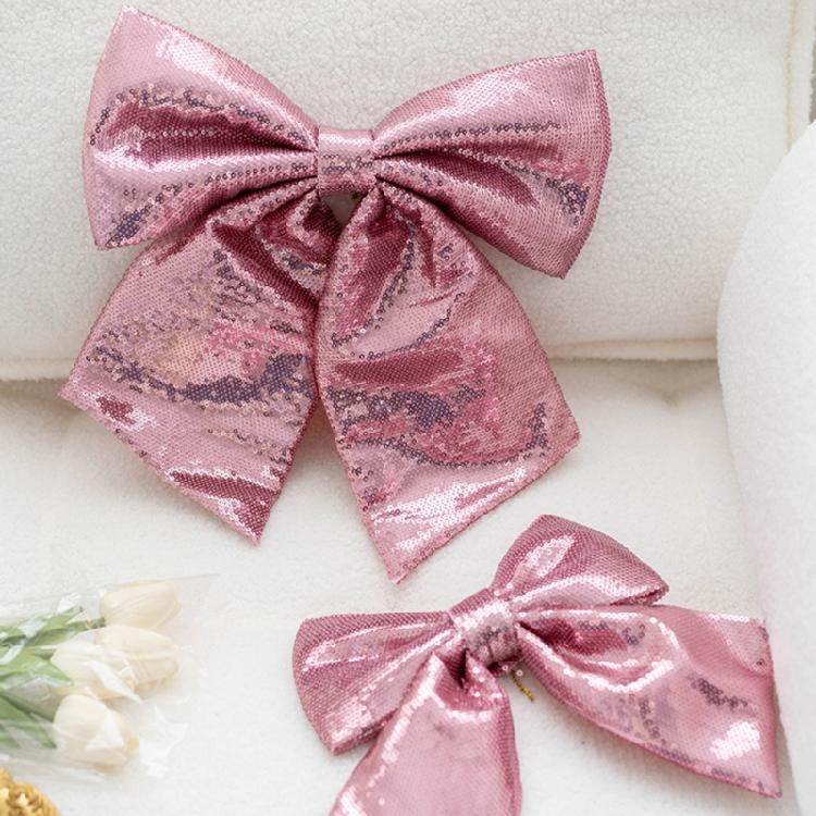 Colorful Fabric Bows Personalized Sequins Bowknot Accessories for Various Uses Elegant Butterfly Shape Jewelry Gift