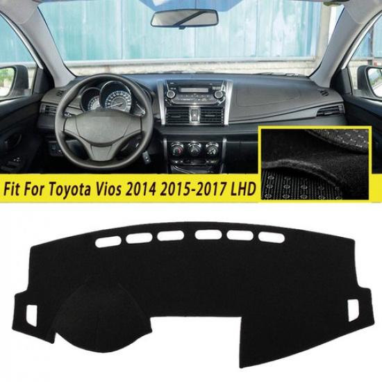 Car DashMat Dashboard Cover Non-slip Sun Protector Mat For Toyota Vios 2014-17