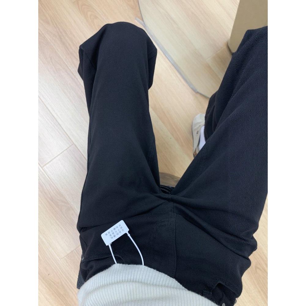 New Plus Size Black Wide Leg High Waist Jeans for Women - Slimming, Loose Drapey Fit, Autumn Wear