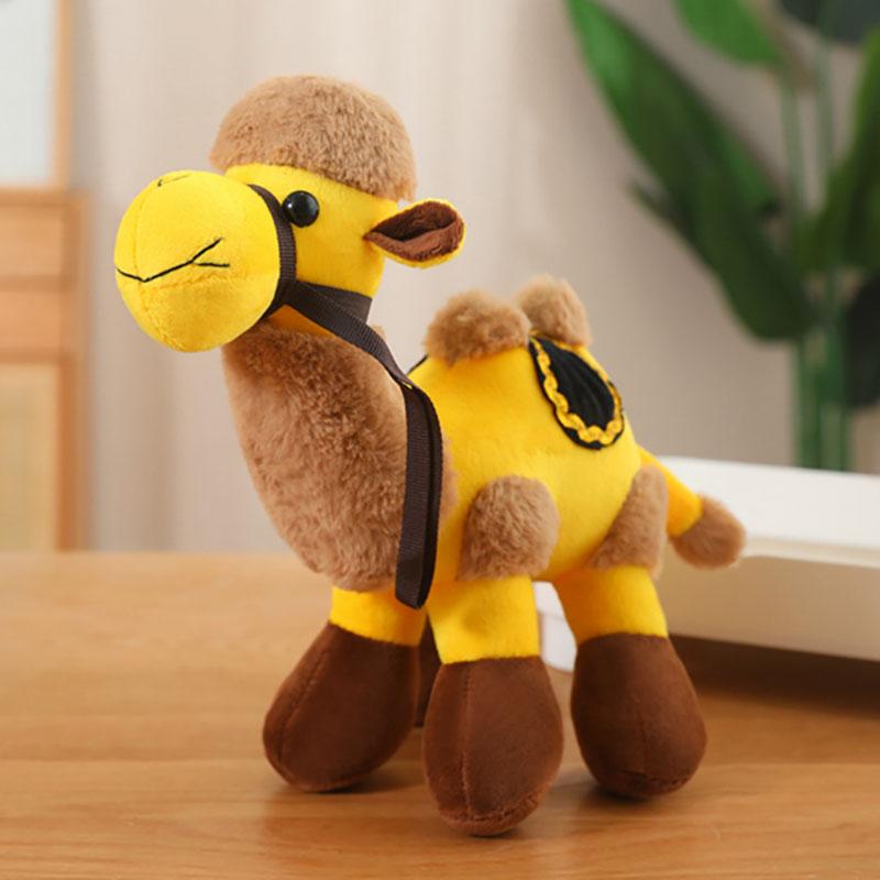 30cm 3 Colors Camel Plush Toy Stuffed Two-humped Brown White Yellow Desert Animal Simulation Doll Man Gift