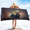 Dinosaur Beach Towel, Dinosaur Towel for Kids Microfiber Bath Towel Poncho Bathrobe,Quick Dry Beach Blanket Sand Proof Towels