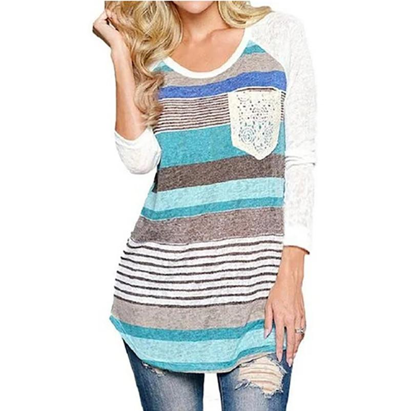 Womens Casual Cotton T Shirt Loose Fit Fashion Shirt Long Sleeve Top For Daily Wear