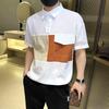 Fashion T-Shirts Casual Loose Pullovers Turn-down Collar Temperament Simplicity Men's Clothing Spring Summer Thin