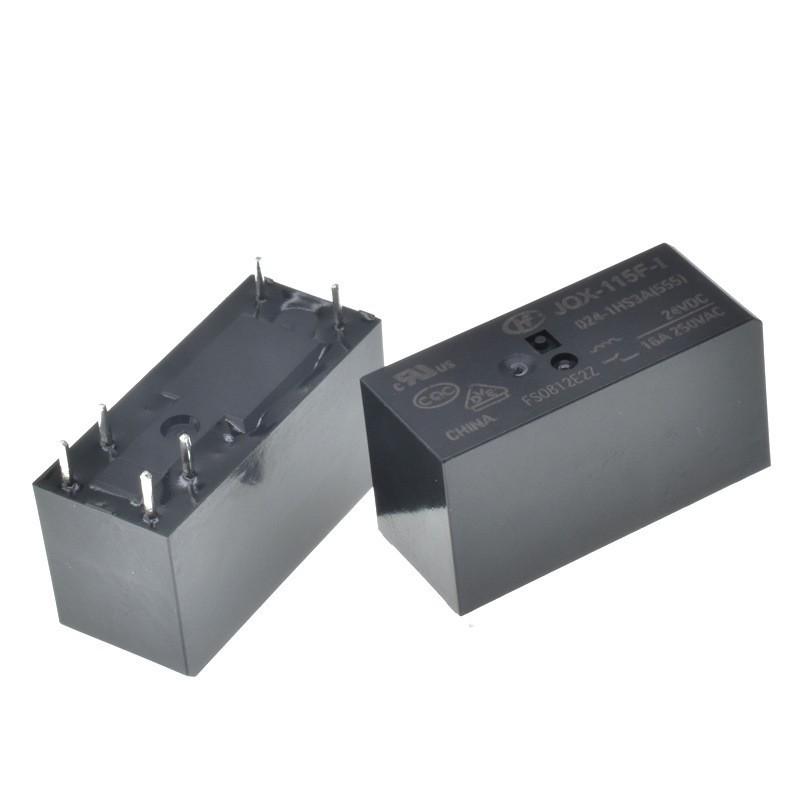 Relais HF115F-I-024-1HS3A, 24VCC, 16A, 250VAC, 6 Broches, 1 NA, Haute Surtension