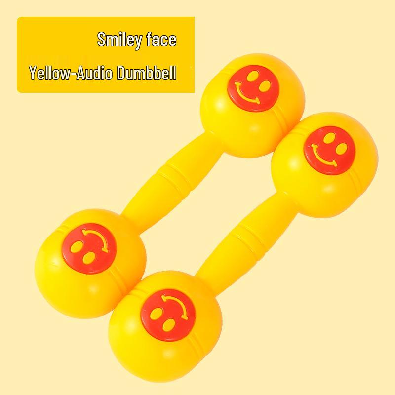 Children's Large Sounding Plastic Dumbbells for Dance and Exercise