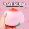 Juicy Peach Stress Relief Toy Simulation Pink Yellow Peach Squeeze Toy Decompression Fruit Shape Sensory Fidget Toy