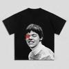 T-shirt Grafica Stella Rossa Harry Styles Ritratto Vintage Streetwear Cotone Oversize per Fan di Musica di Harry Styles Amore In Tour