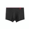Men's Plus Size Antibacterial Cotton Striped Boxer Briefs