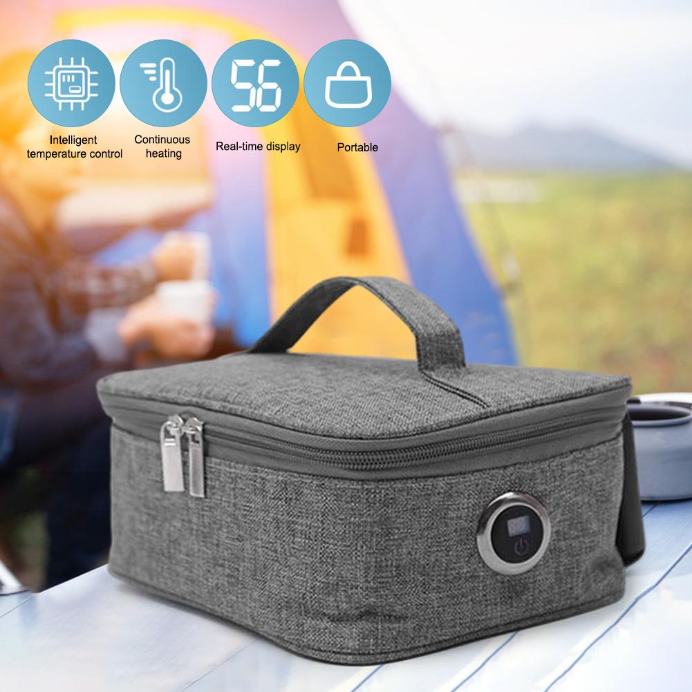 USB Rechargeable Insulated Lunch Bag Portable Electric Lunch Bag Electric Thermal Lunch Bag Reusable 3 Heat Levels for Women Men