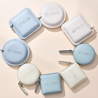 NEW PU Square Tape Measure Body Measuring Tools Mini Body Measuring Soft Tape Multifunctional Push Button Measuring Tape